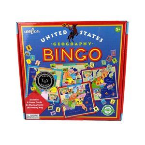 NEW Eeboo United States Geography BINGO Board Game Classroom Teacher Tools